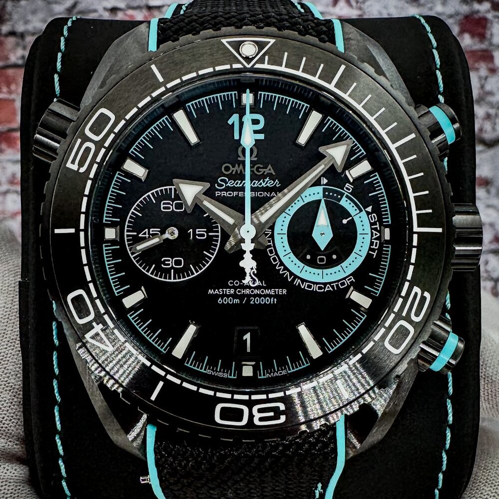 Omega Seamaster Planet Ocean ETNZ Limited Edition Black Ceramic - FULL SET